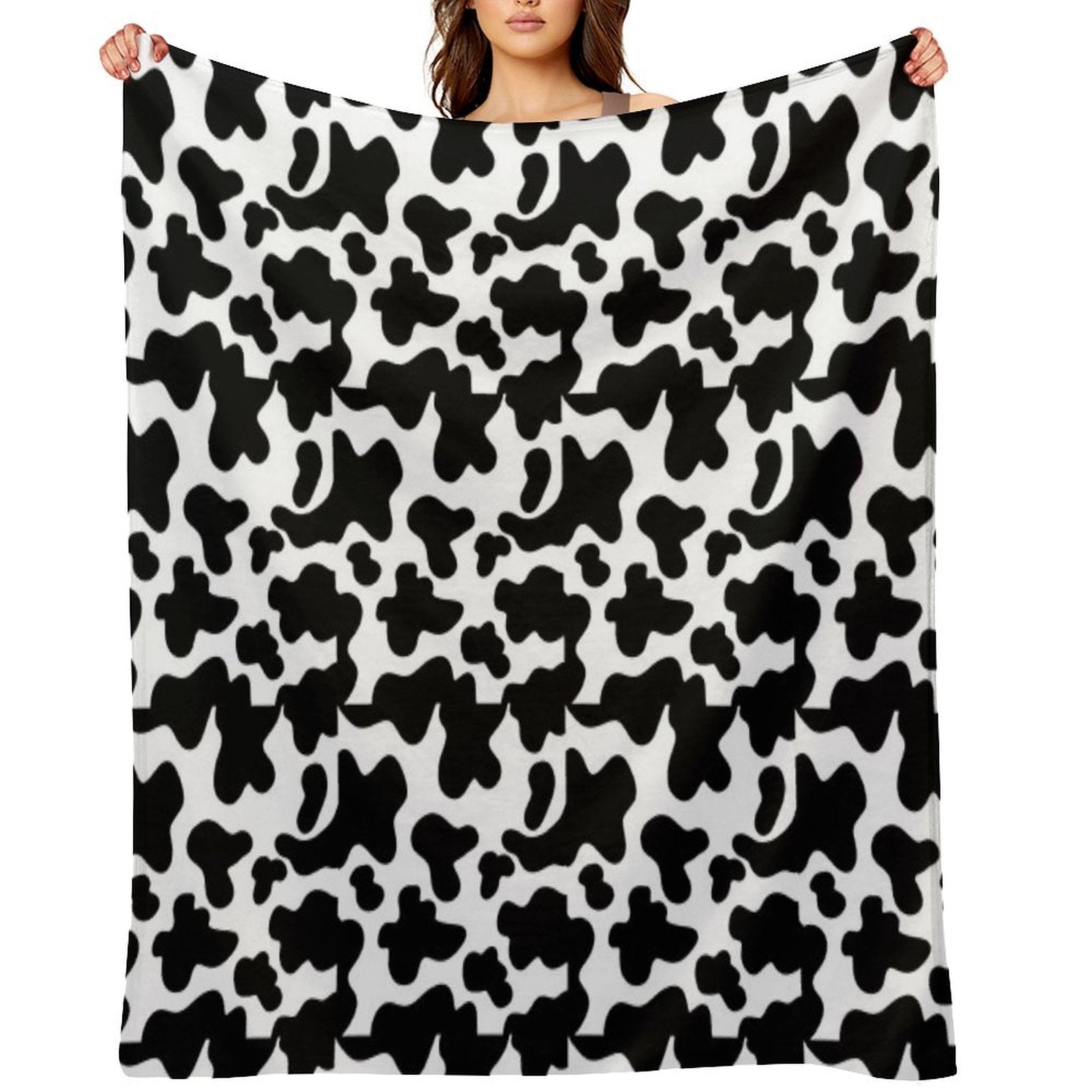 Cow Print Quick-dry Throw Blanket