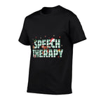 Retro Speech Therapy Christmas Coquette Gingerbread Man SLP Sweatshirt  Cotton T-Shirt