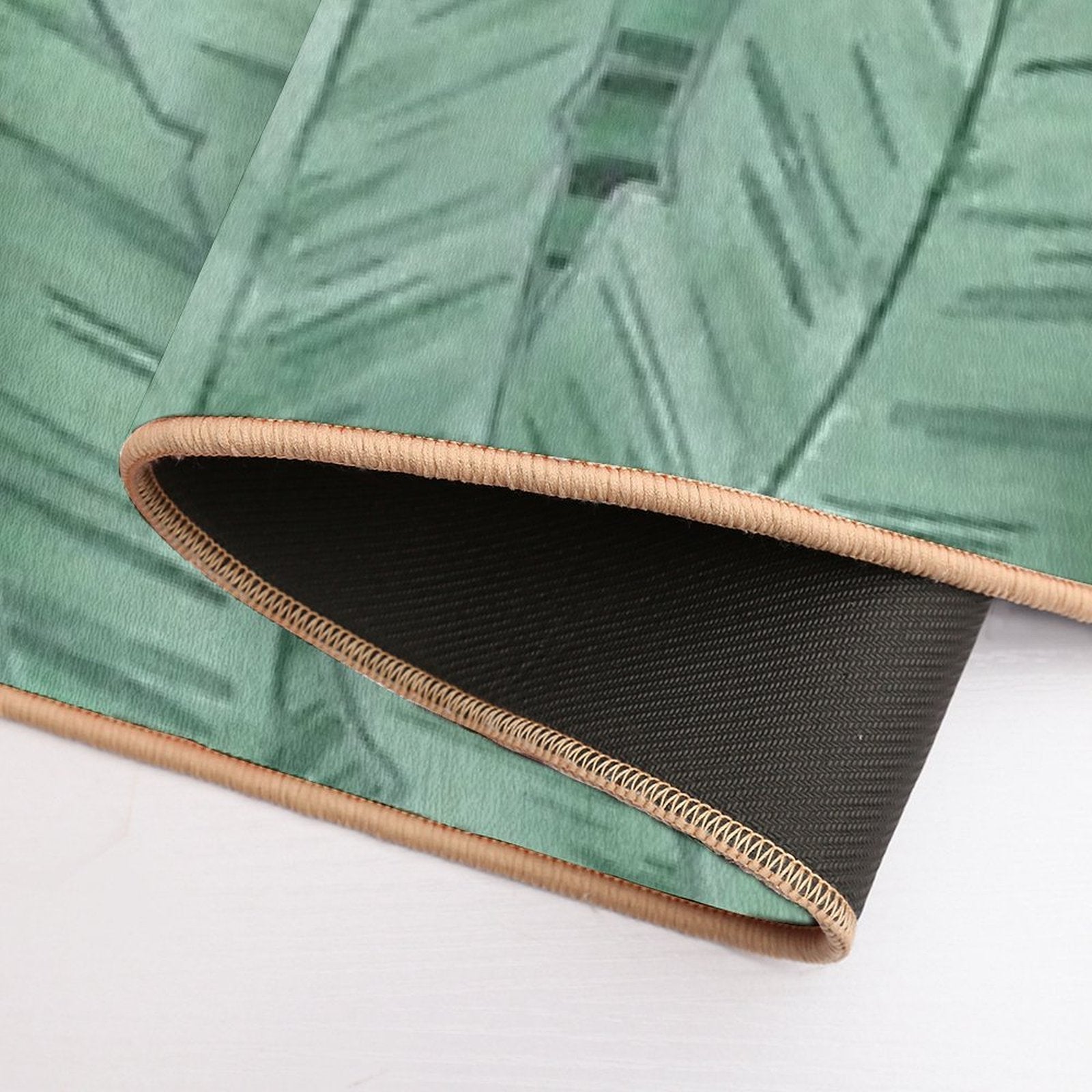 Banana Leaves . Durable Bath Mat