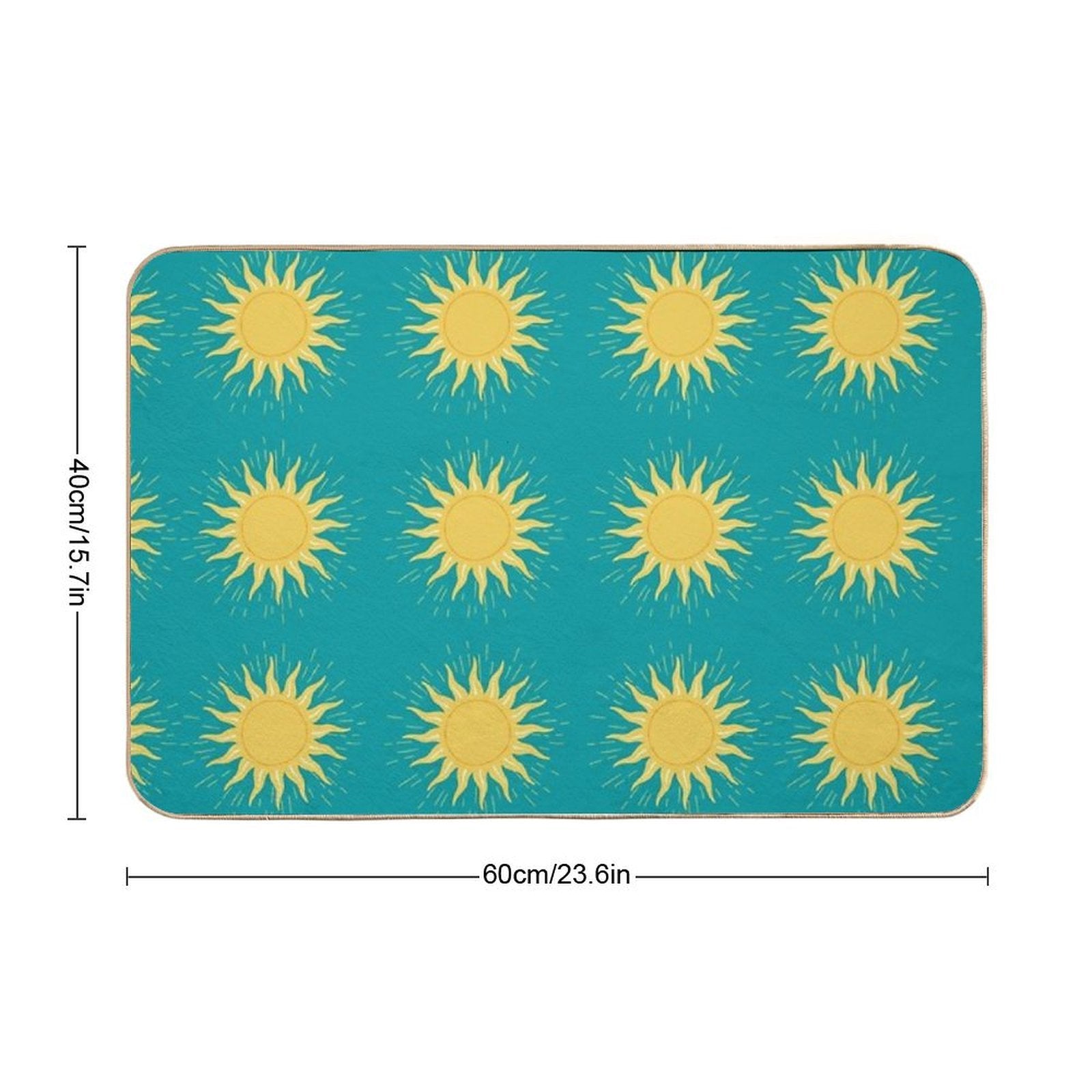 Sunny Pattern Durable Bath Mat