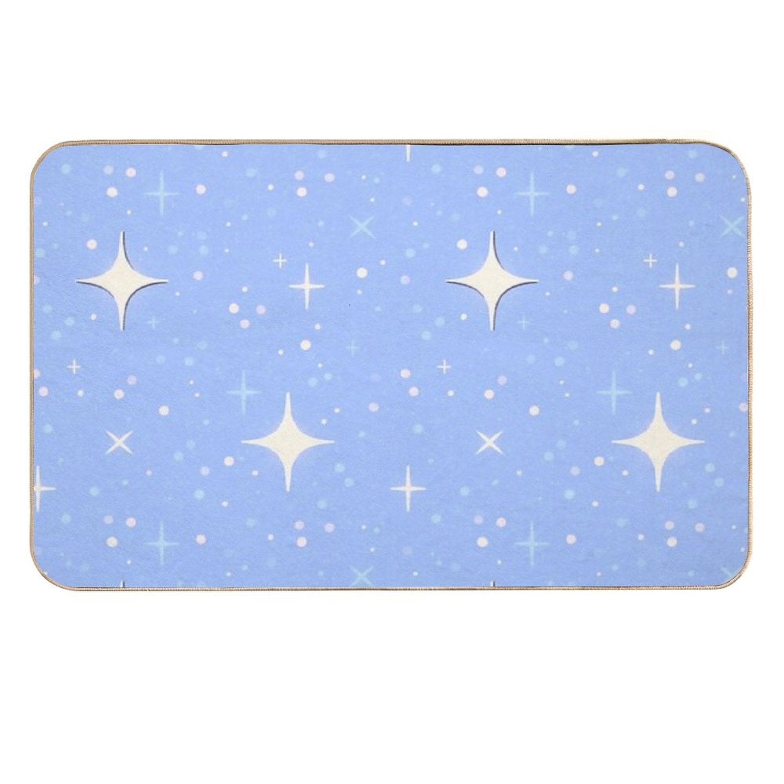 Sparkly Stars Pattern  Multi-Purpose Bath Mat