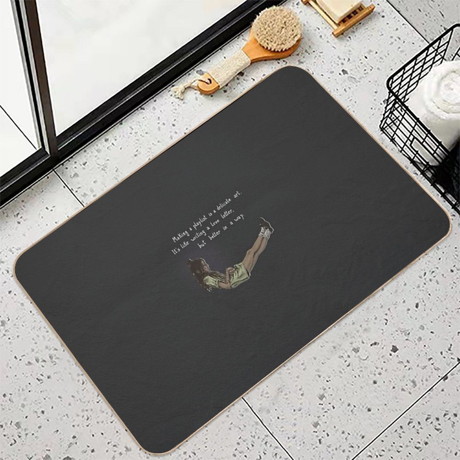 High Fidelity Rob  Easy Maintenance Bath Mat
