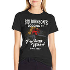Big Johnsons Logging Co. Packing Wood Funny Logger  Graphic-printed T-Shirt