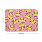 Rubber Duck Pink Pattern  Pet-Safe Bath Mat
