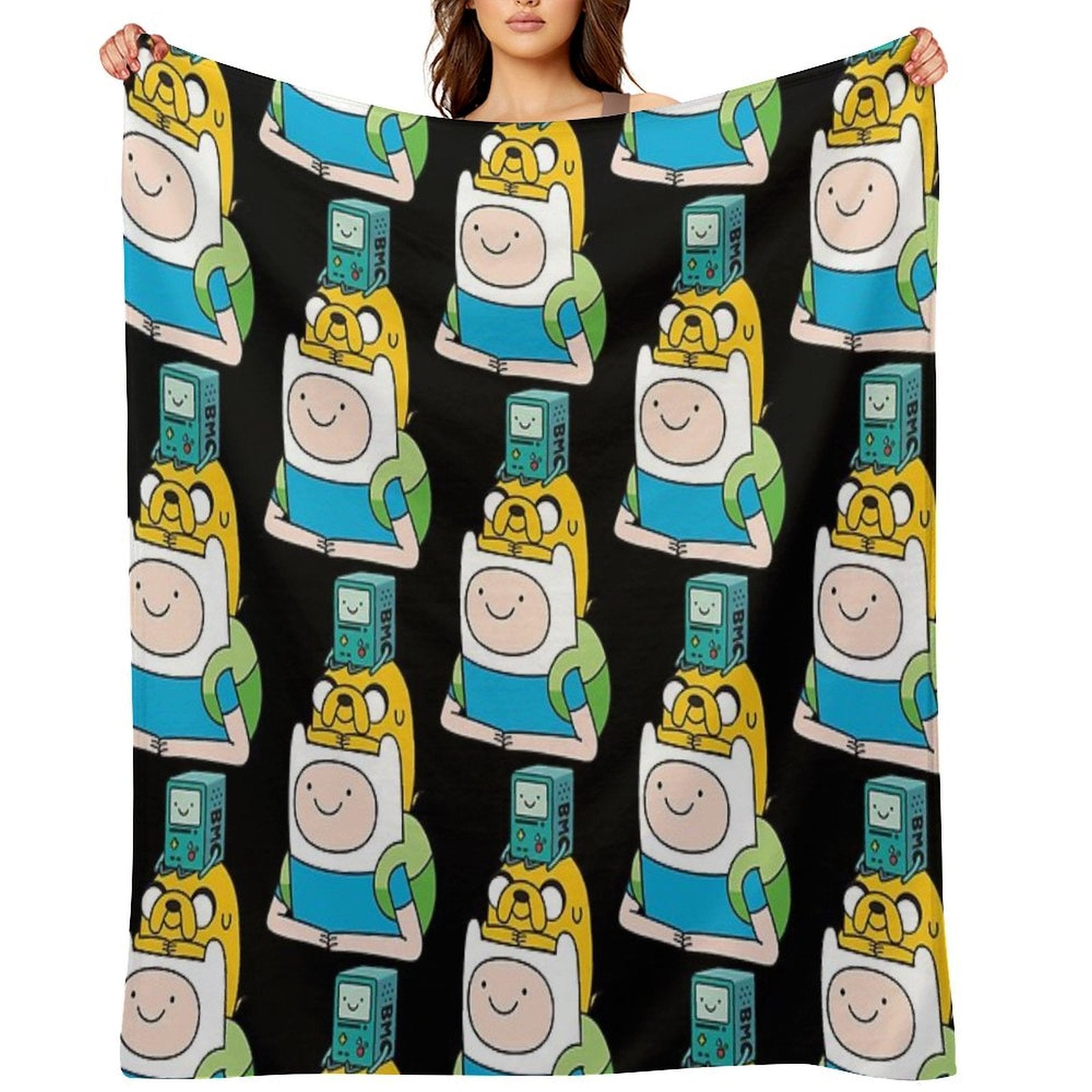 Finn Jake BMO All-season Throw Blanket