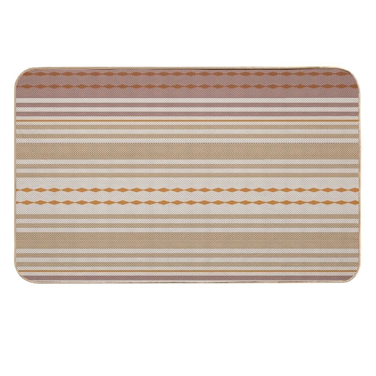 Sandstone Weave - Warm Color Woven Print  Versatile Bath Mat