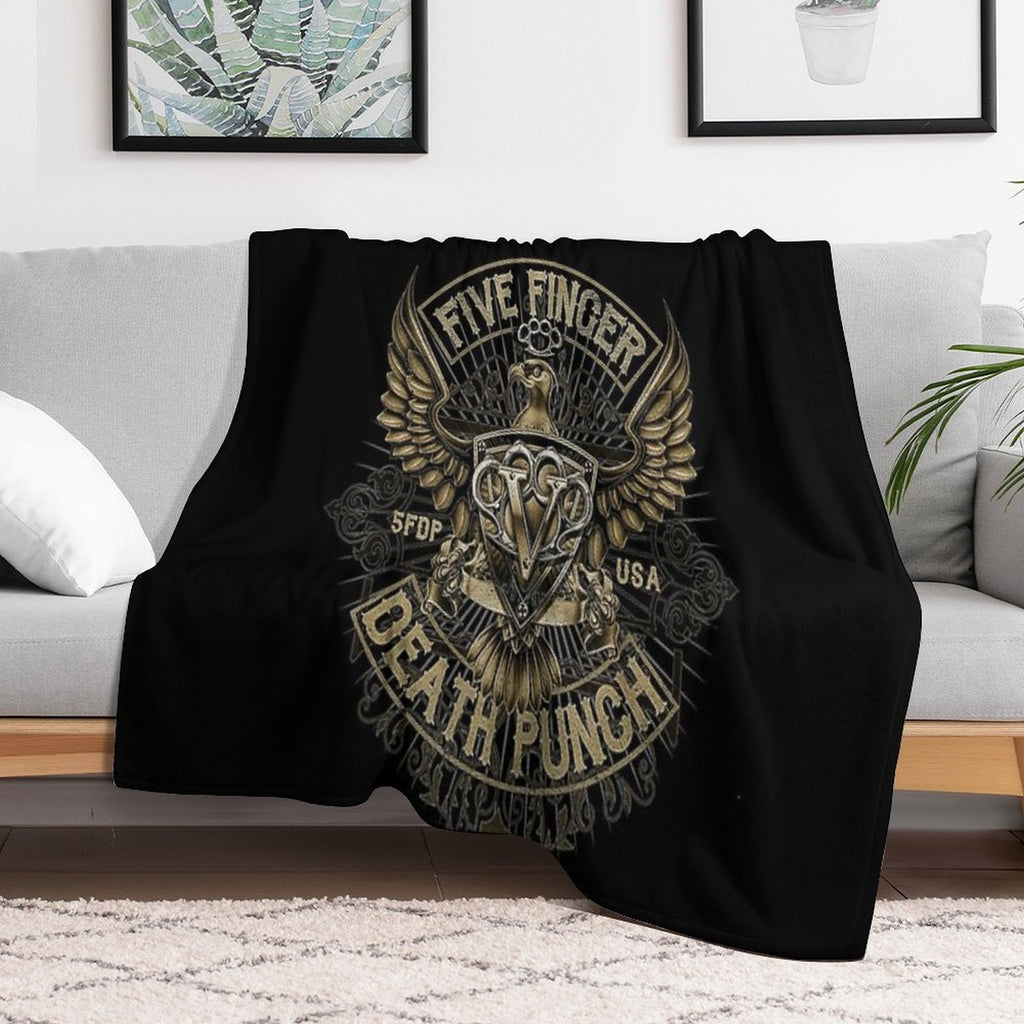 5FDP - Iron Skull Sustainable Throw Blanket