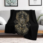 5FDP - Iron Skull Sustainable Throw Blanket