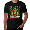 I Found The Pickle Christmas 2025 Santa Reindeer Elf Pickles  Fade-proof Color T-Shirt