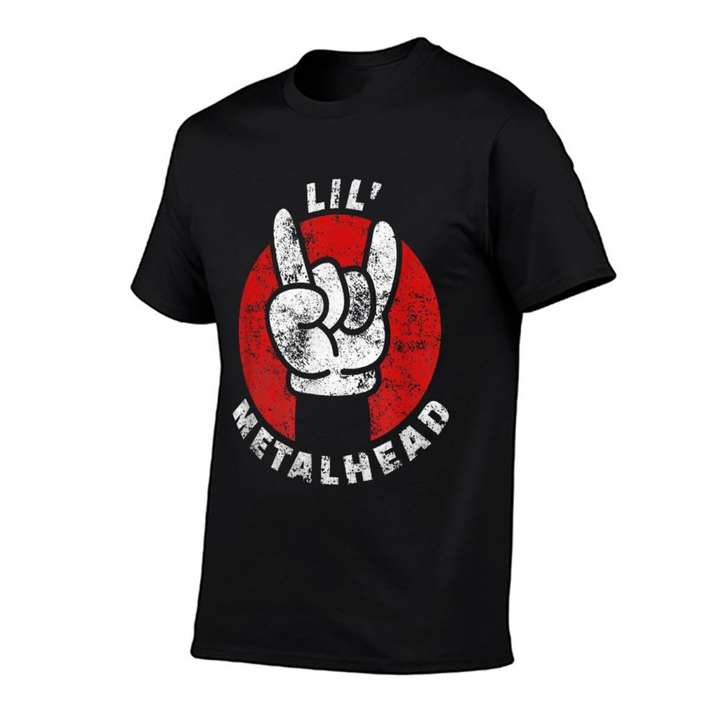 Lil Metalhead Cute Heavy Metal Head Child Rocker Gift  Polyester Blend T-Shirt