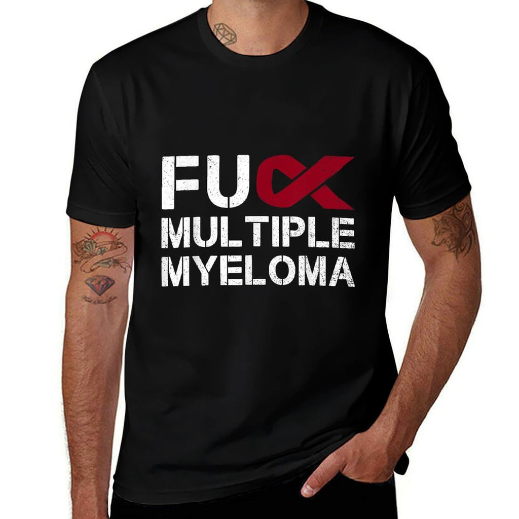 Fuck Multiple Myeloma Awareness Month Ribbon Warrior Fighter  Stretchy T-Shirt
