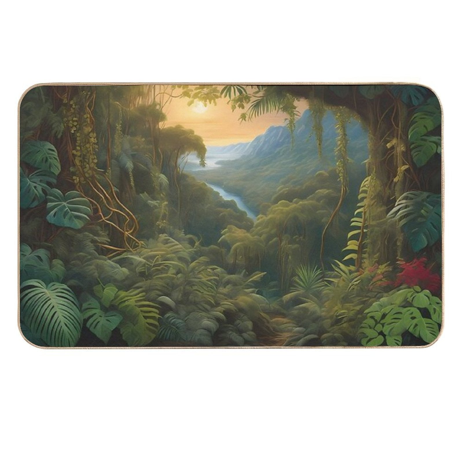 Tropical Jungle  Slip-Resistant Bath Mat