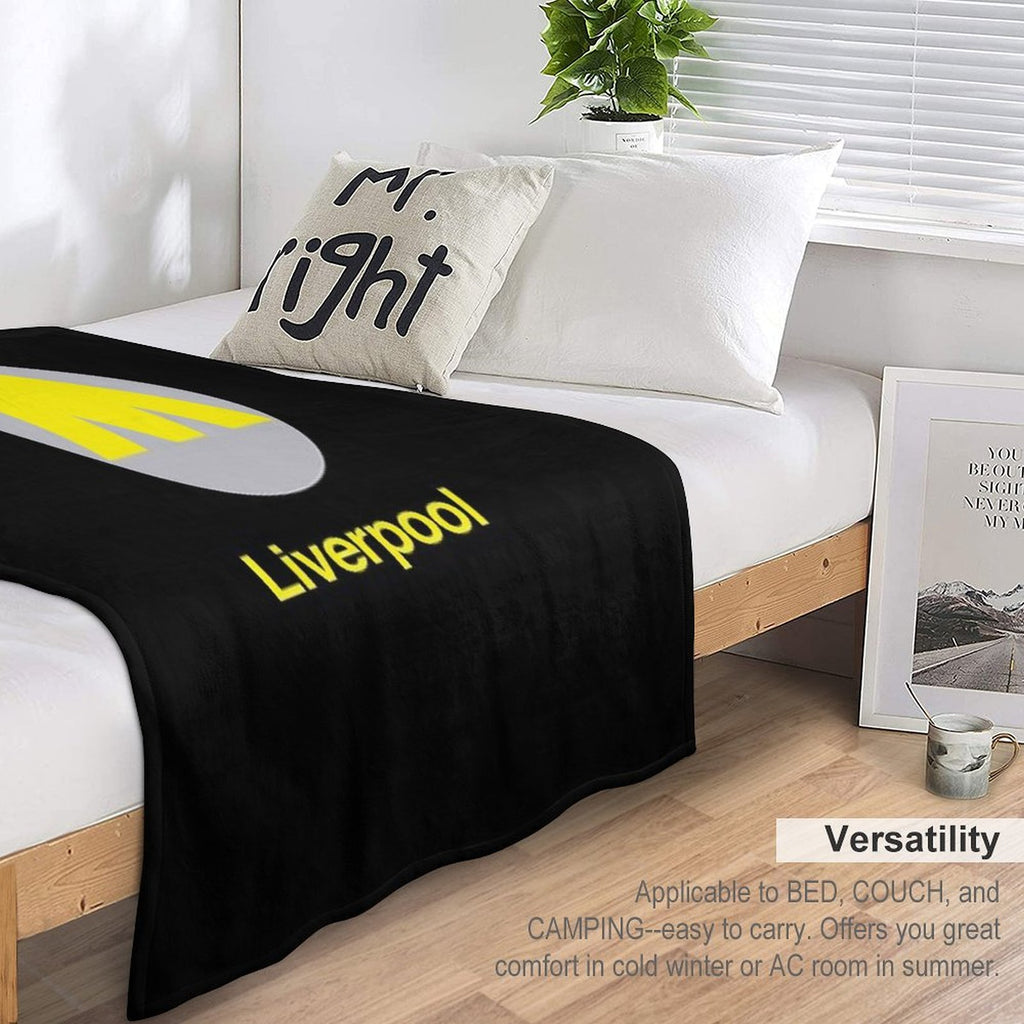 Liverpool Station Plush Throw Blanket