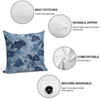 Japanese Koi Mountain Pattern Soft Durable Construction Throw Pillow