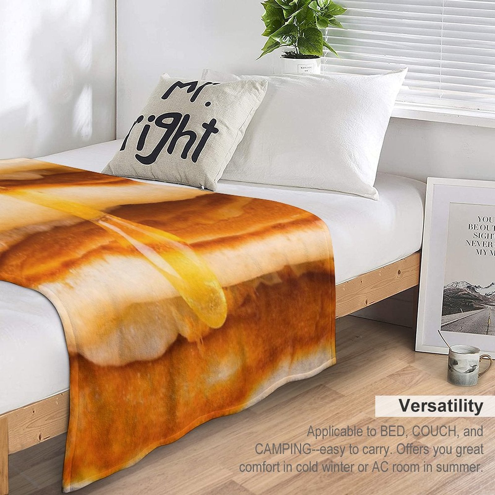 Pancakes Easy Care Throw Blanket