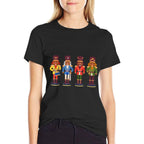 Christmas Nutcracker Funny Christmas Black African American  Graphic-printed T-Shirt
