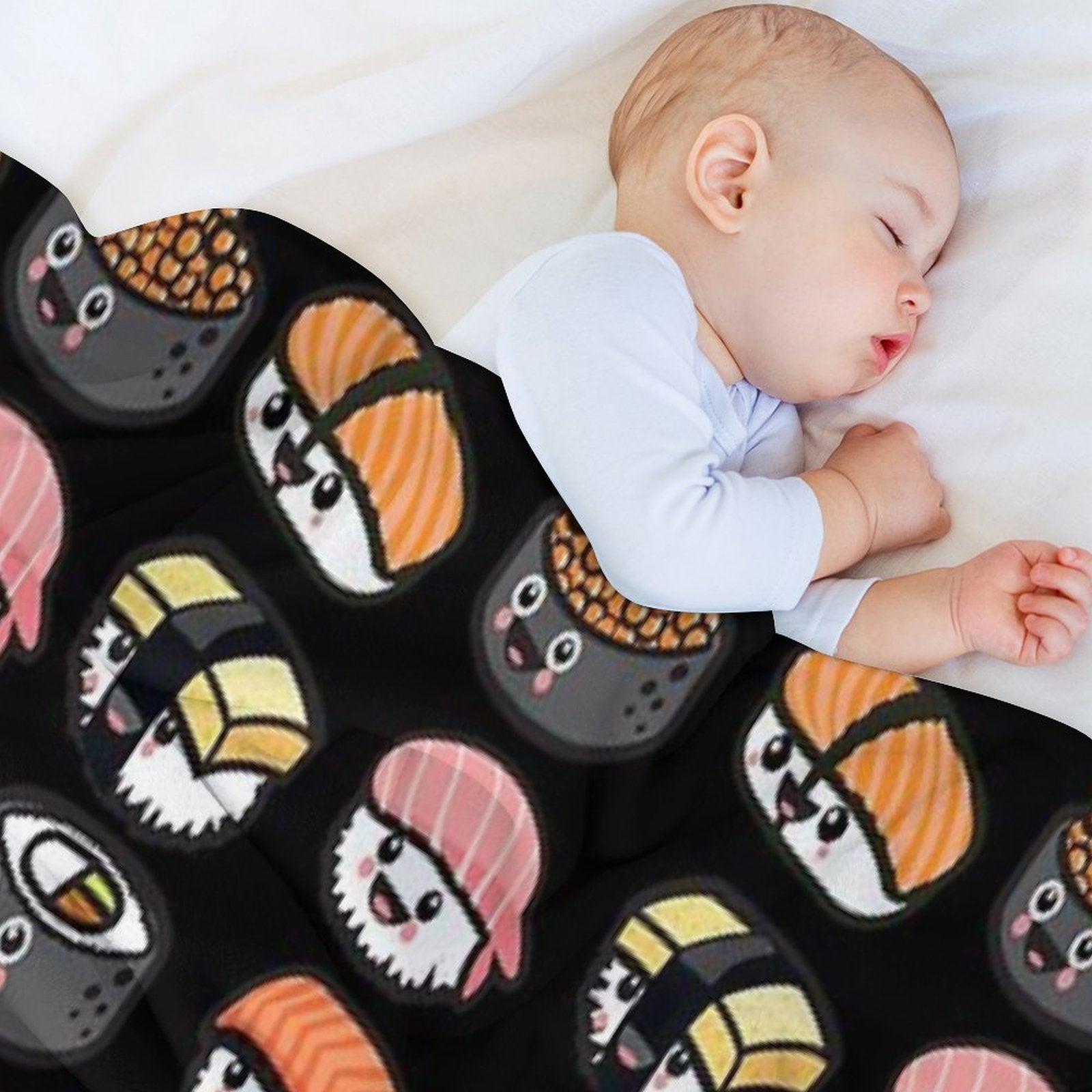 Sushi Family! Gift-ready Throw Blanket