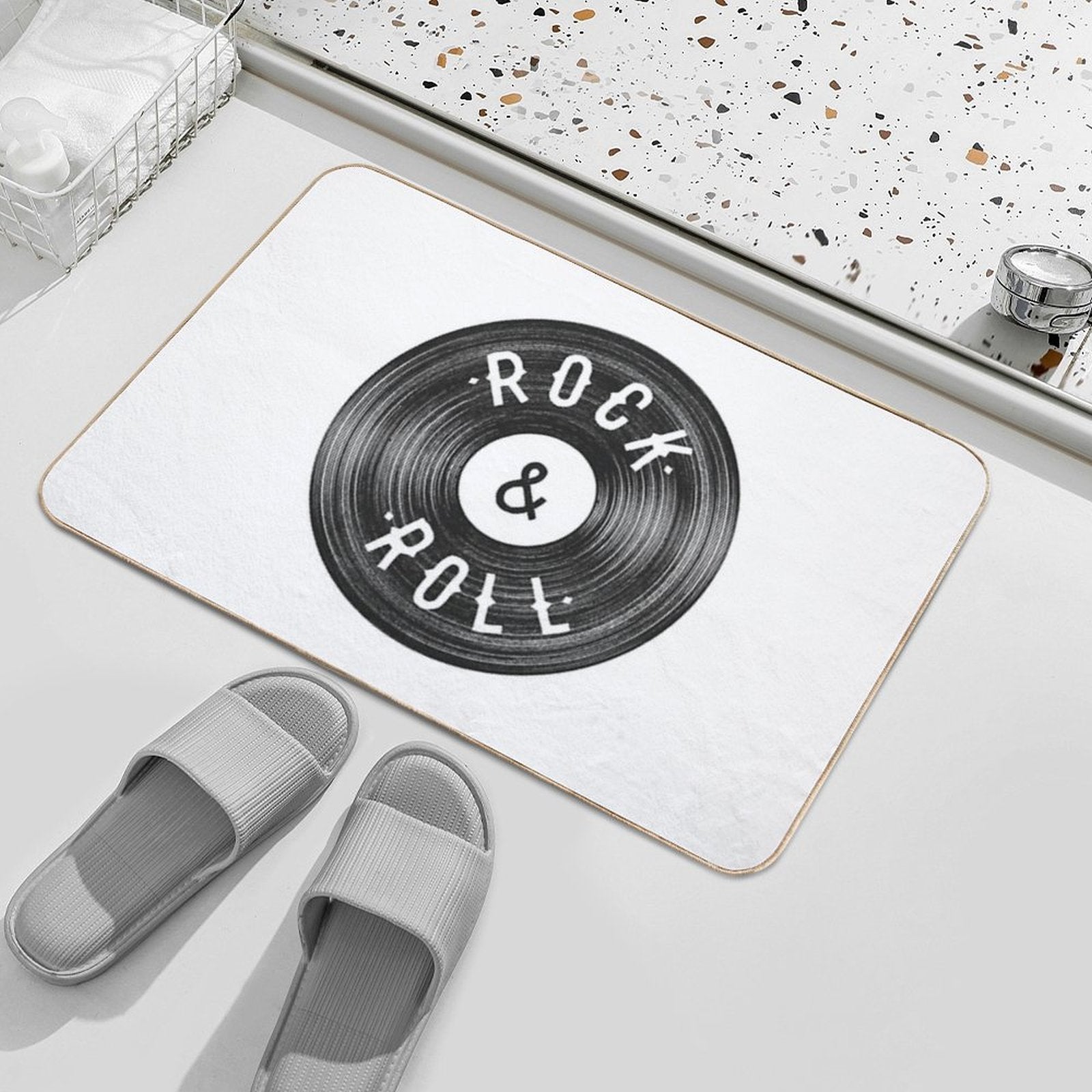 Rock & Roll  Non-Slip Bath Mat