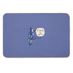 Blue Jay Says F#@K The System  Dirt-Trapping Bath Mat