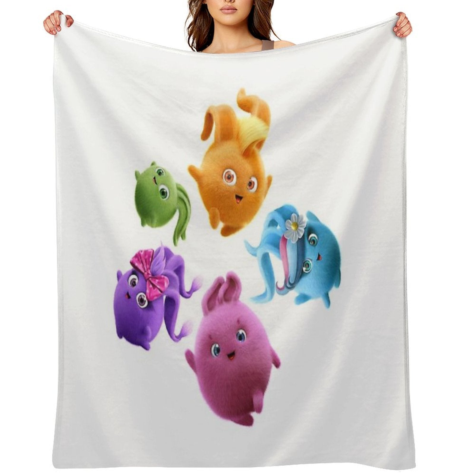 Sunny Bunnies - All Together Now Durable Throw Blanket