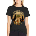 Funny Litter’s Full Cat Vintage Parodys for Men Women  Slim-fit Cut T-Shirt