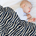 Tropical Zebra Fusion Quick-dry Throw Blanket