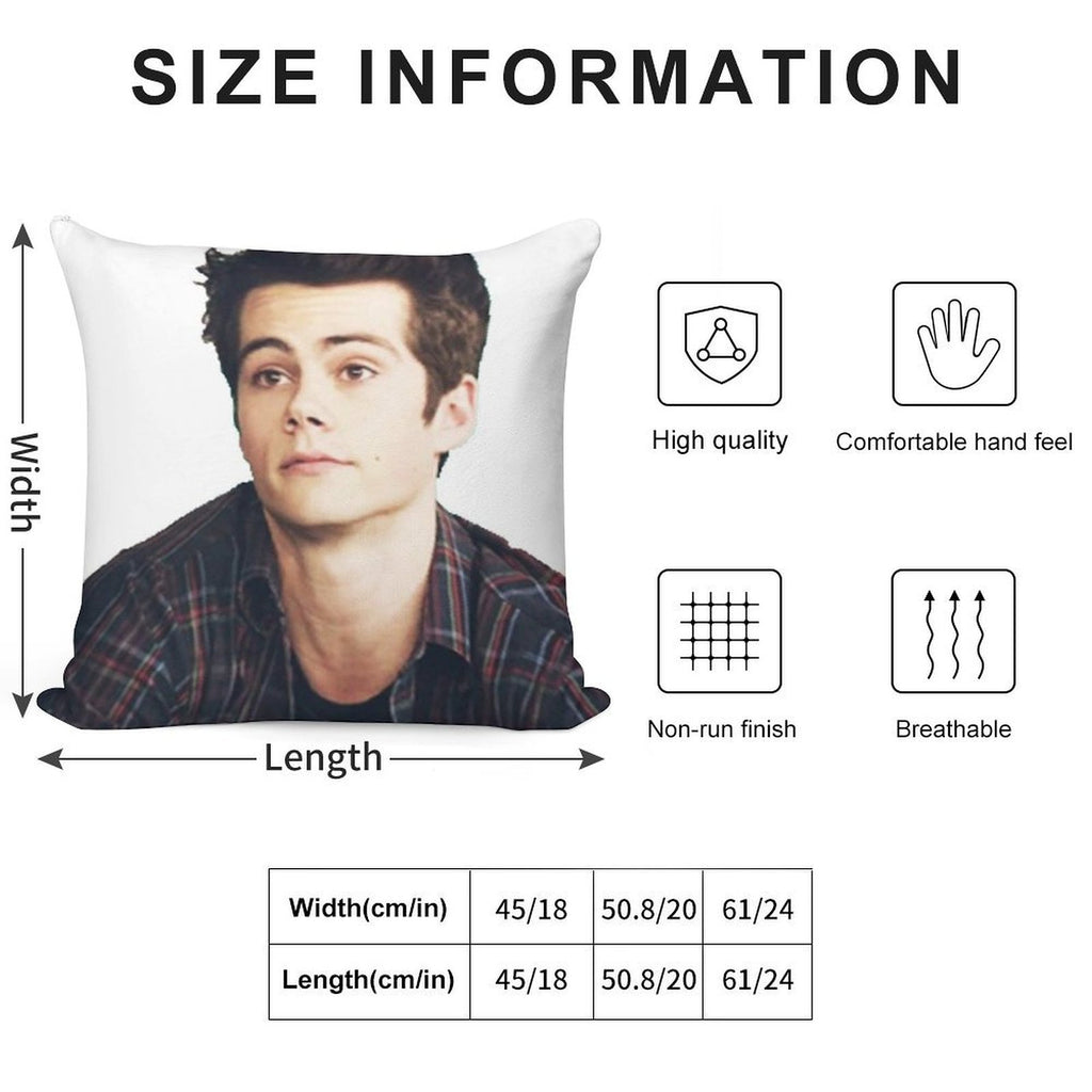 Dylan O'Brien Is A Puppy Soft Anti-Pilling Throw Pillow