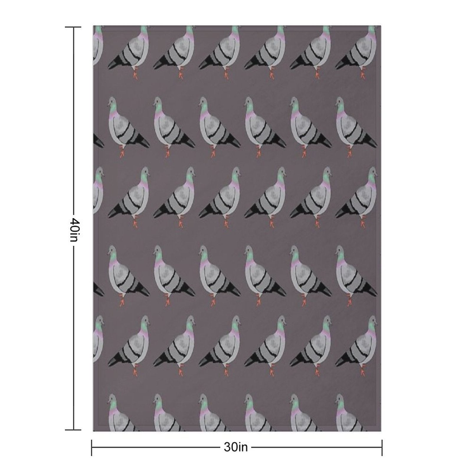 Pigeon Walk Eco-conscious Throw Blanket