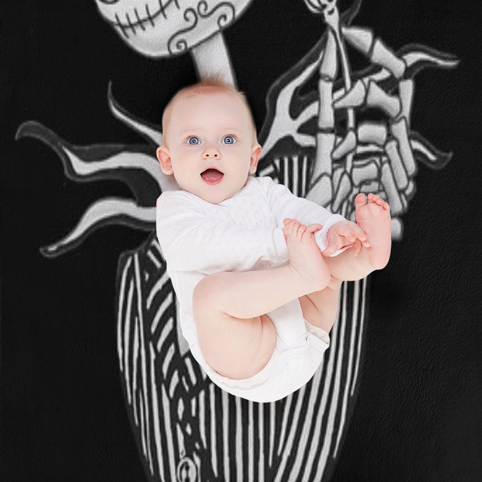 Sugar Skull Jack Skellington Versatility Throw Blanket