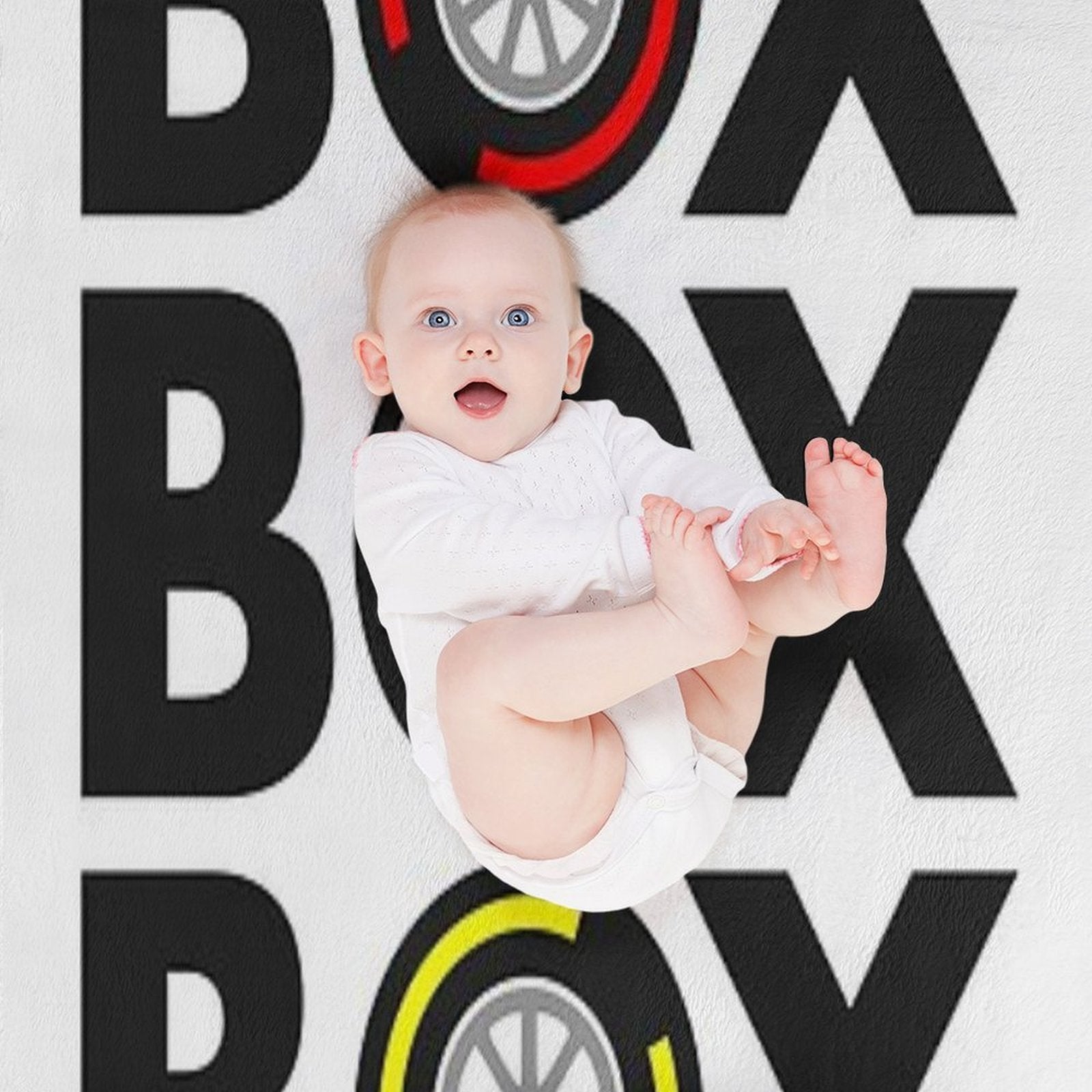 Box Box Box F1 Tyre Compound Design All-season Throw Blanket