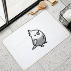 Chubby White-faced Pearl Cockatiel  High-Traffic Bath Mat