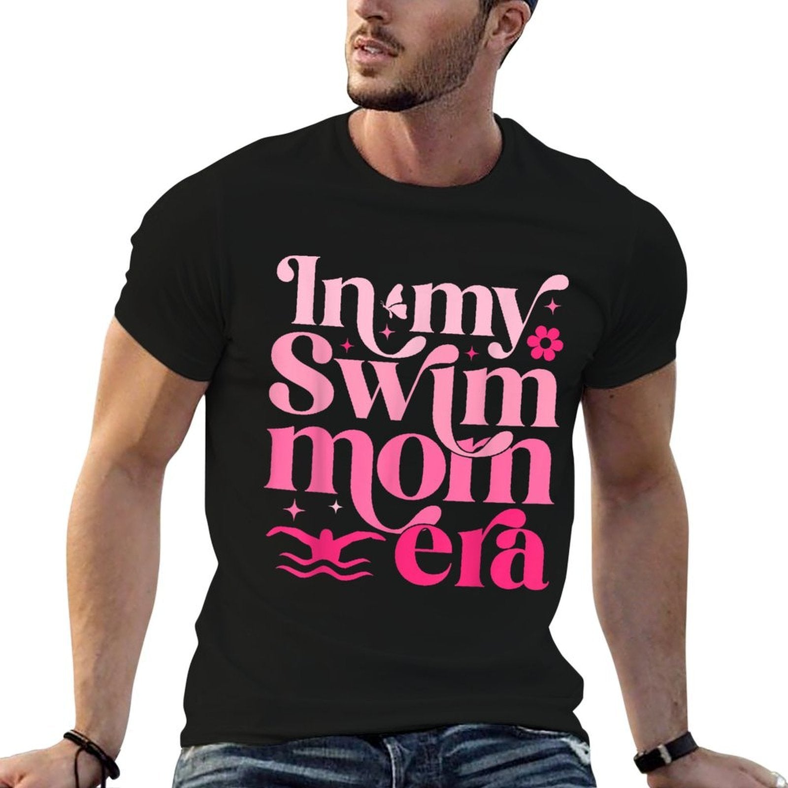 In My Swim Mom Era Retro Mom Life Mothers Day Swimming  Lightweight T-Shirt