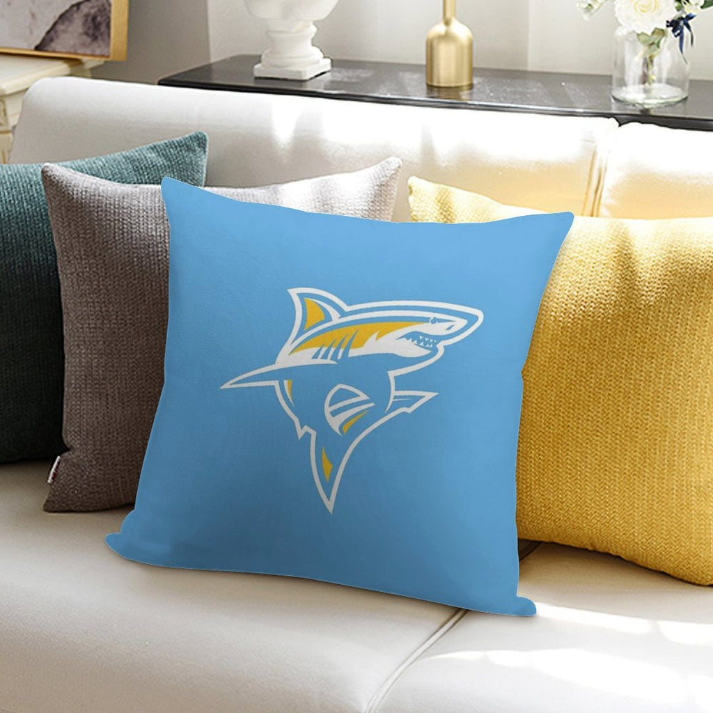 The Sharks LIU-icon Soft Shrink-Resistant Throw Pillow