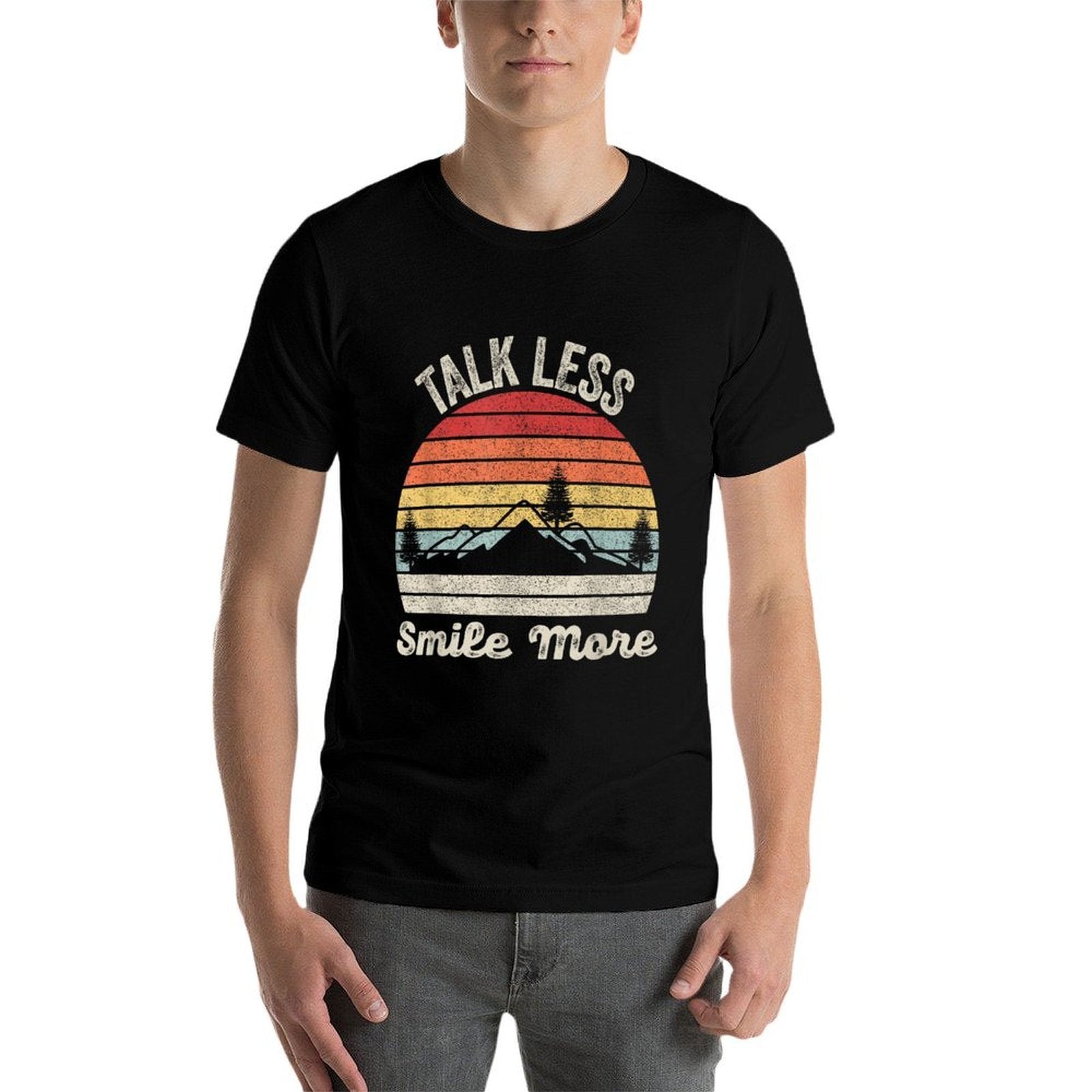 Retro Talk Less Smile More Historic Hamilton Quote  Eco-friendly Material T-Shirt