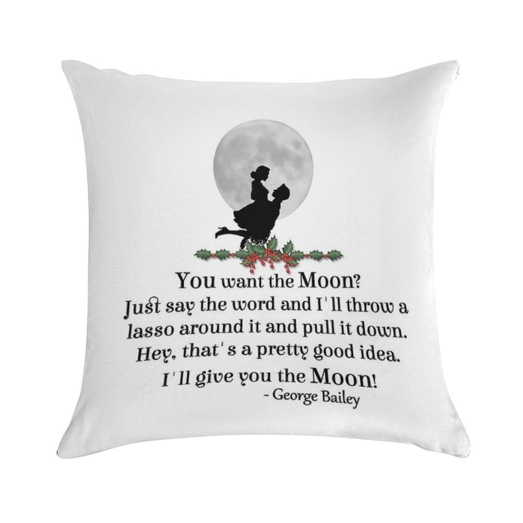 George Lassos The Moon Soft Warmth Comfort Throw Pillow