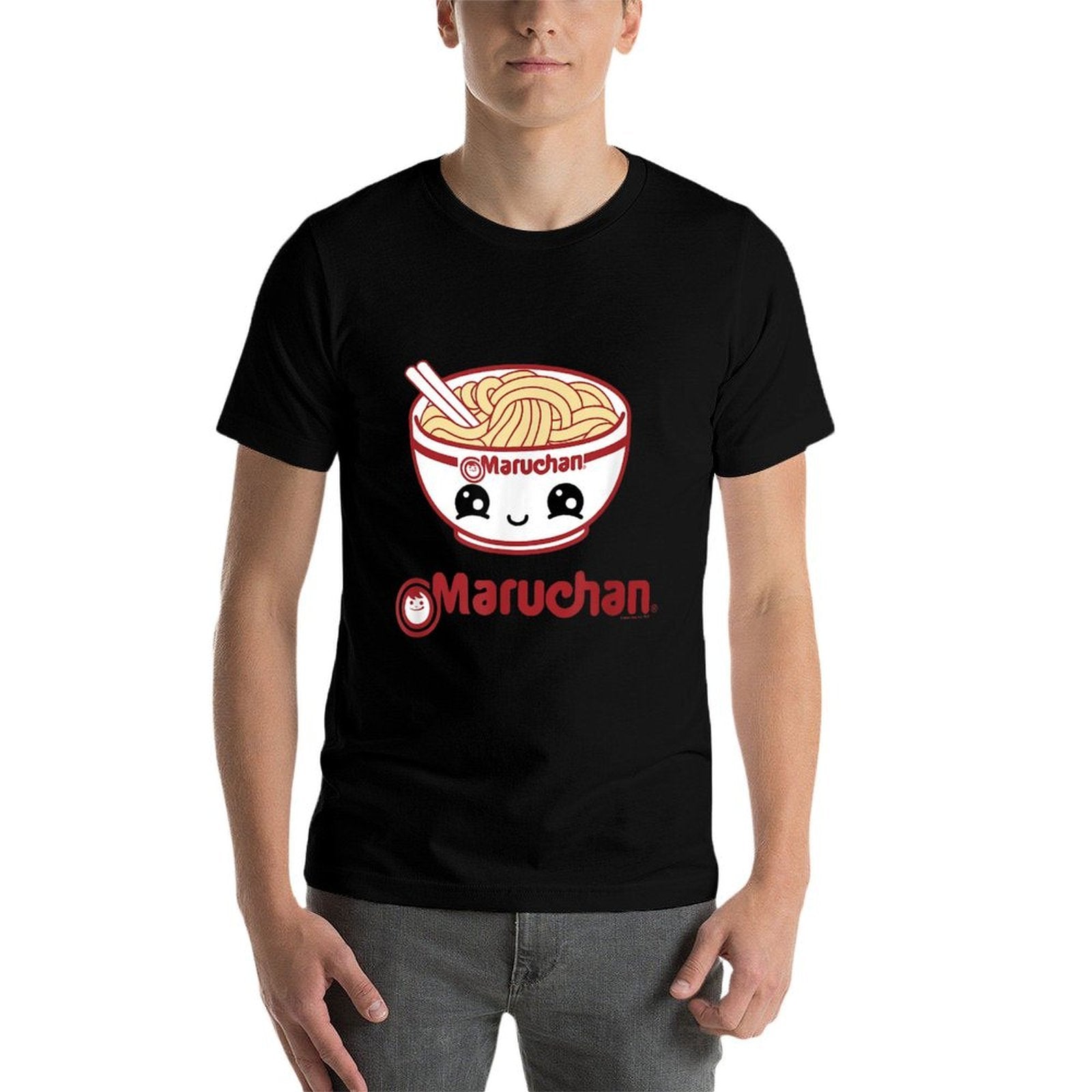 Maruchan Cute Noodle Bowl Face Logo Comfortable T-Shirt