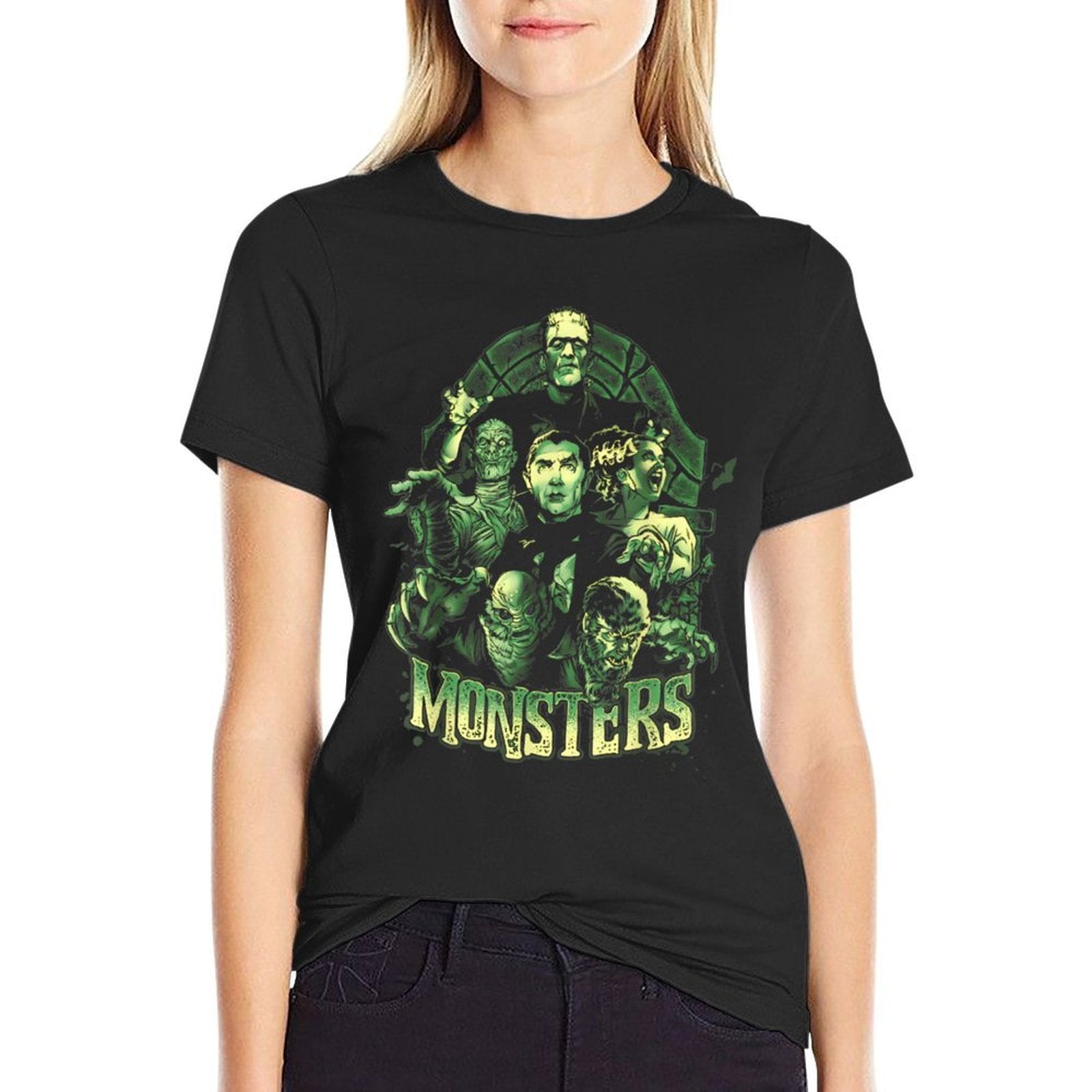 Vintage Funny Monster Mash Frankenstein Horror Movies Lovers  Soft T-Shirt