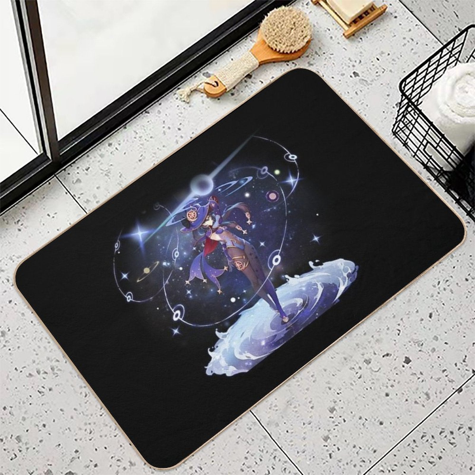 Genshin Impact - Mona Official Character Wish - Gacha Splash Art  Pet-Safe Bath Mat