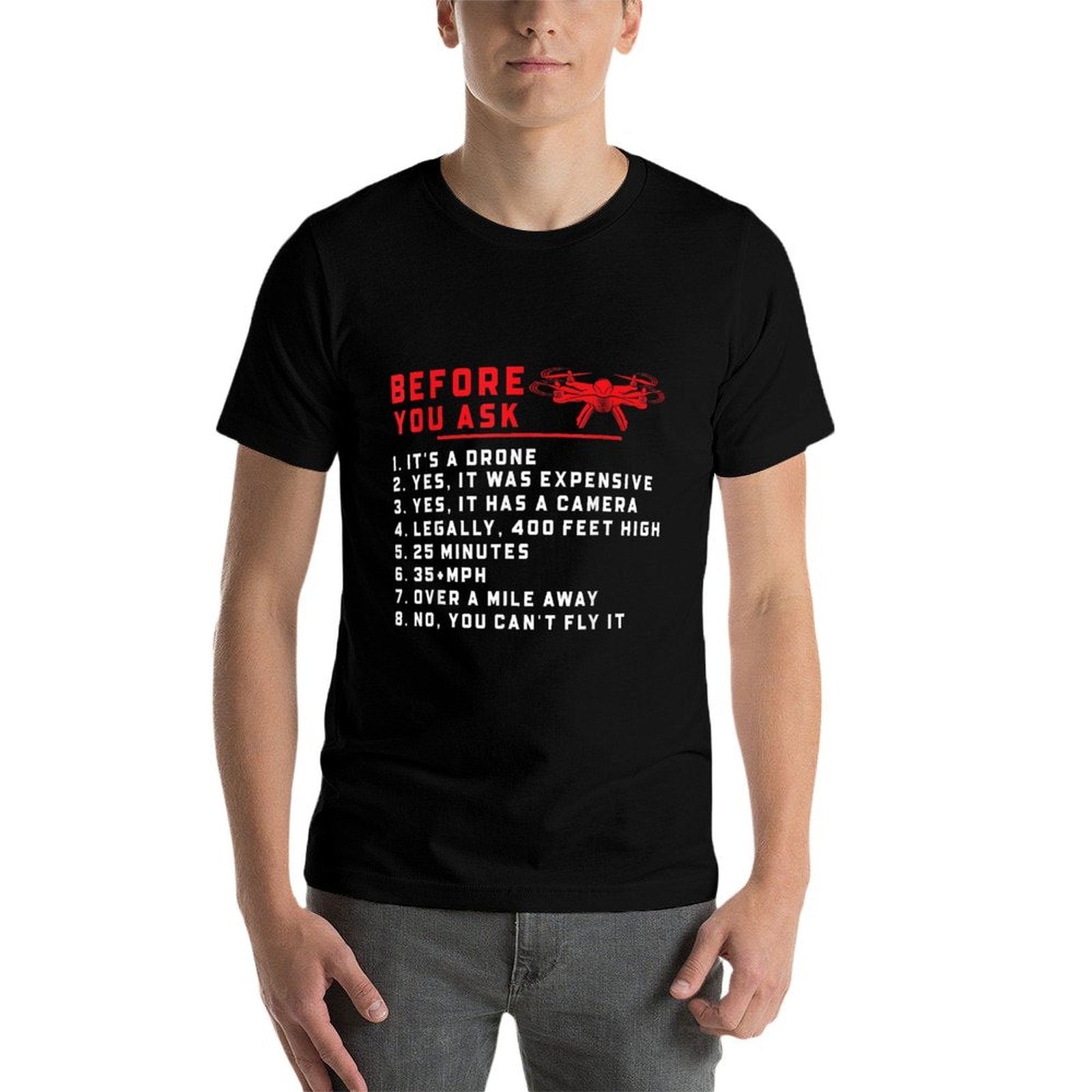 Funny Drone Quadcopter UAV Pilots  Stretchy T-Shirt