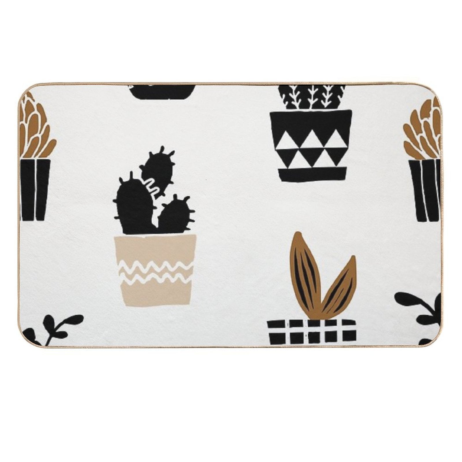 Assorted Cactus Pattern  Non-Slip Bath Mat