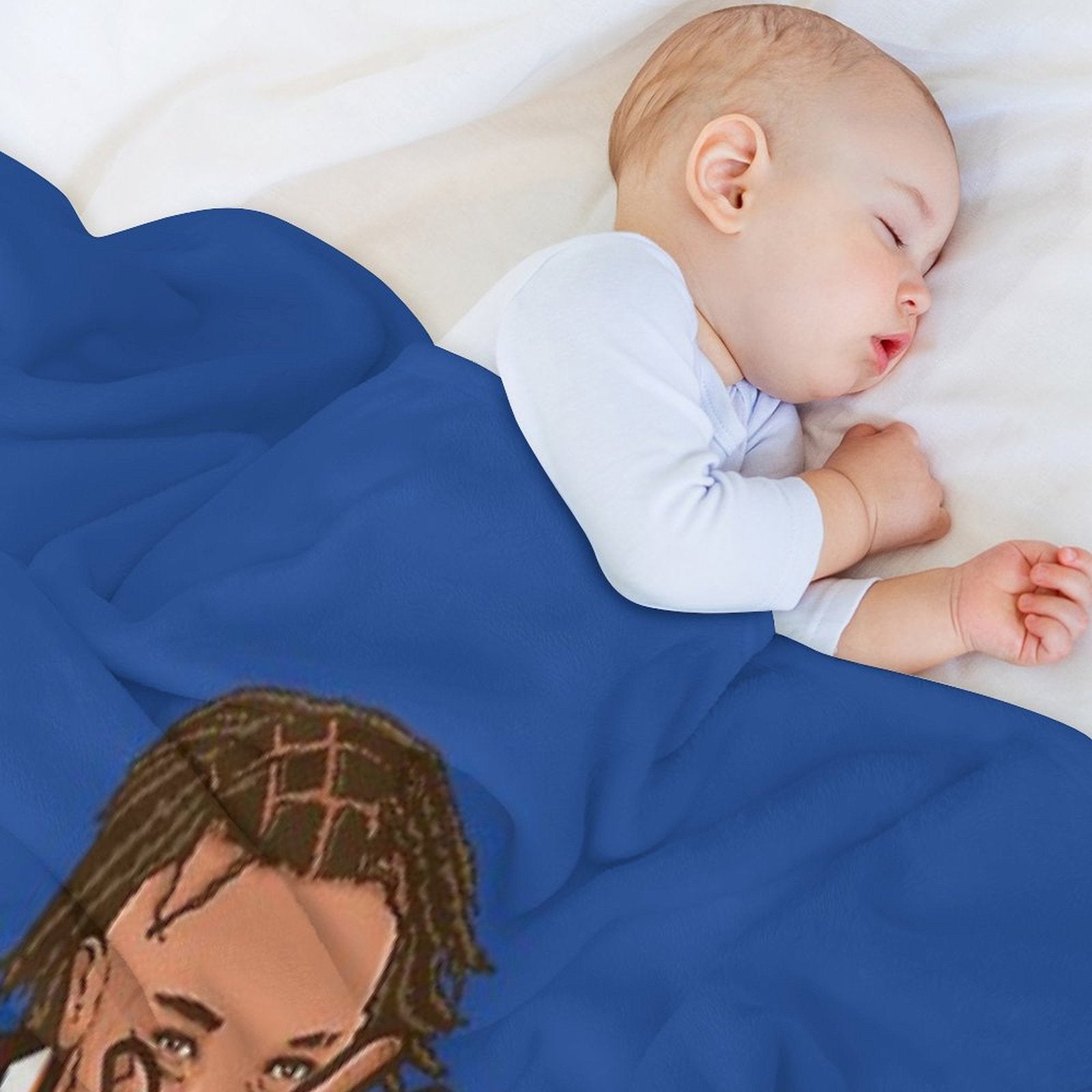 Jalen Brunson Three Point Celebration Velvety-soft Throw Blanket