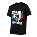 Gamer Back To School Funny Game 1st Grade Kids Boys  High-quality Stitching T-Shirt