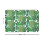 Fairy Tale Monstera Leaves in Shades of Green  Pet-Safe Bath Mat