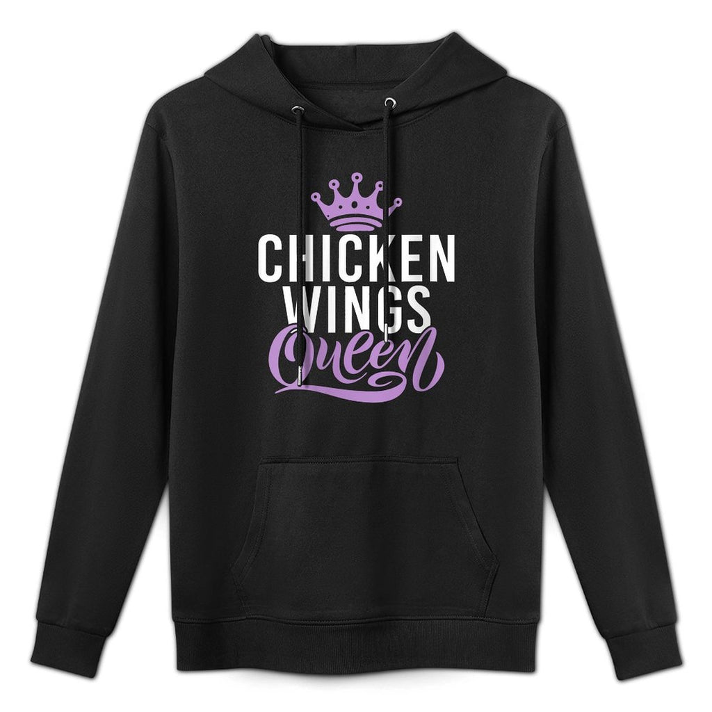 Womens Chicken Wings Queen Versatile Streetwear Hoodie