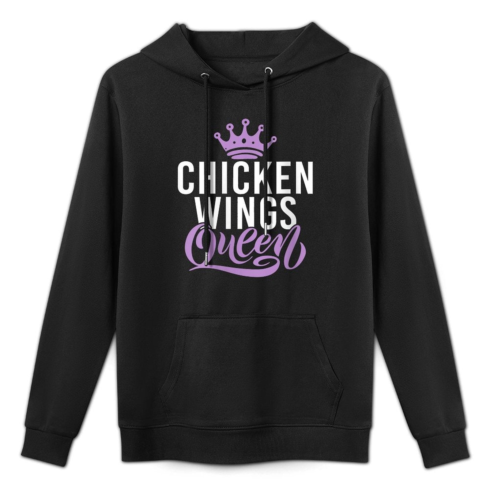 Womens Chicken Wings Queen Versatile Streetwear Hoodie