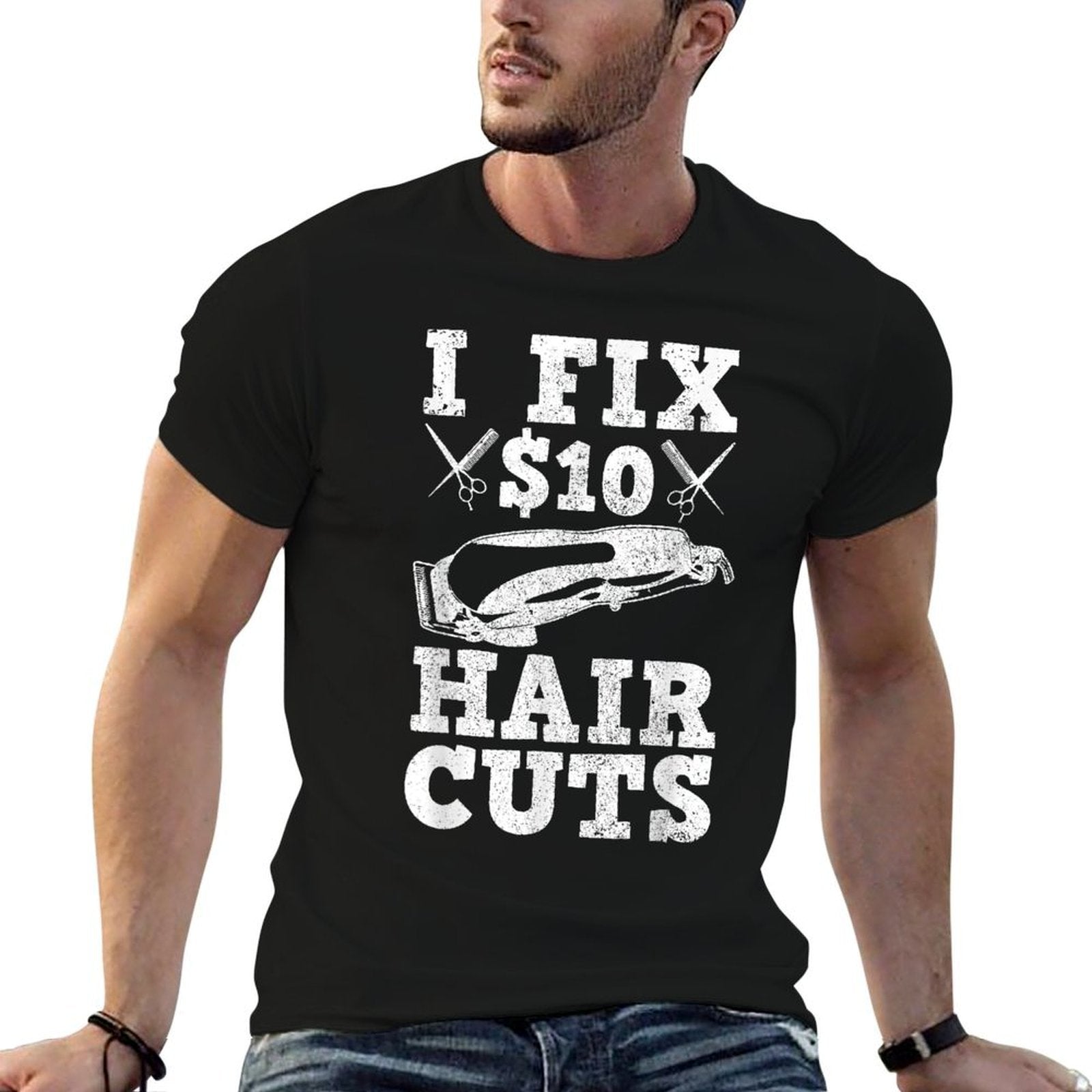 Barber Hairdresser Hairdresser Funny Gift  Cotton T-Shirt