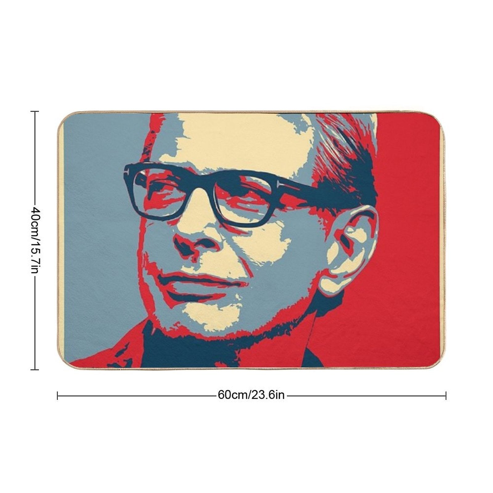 Jeff Goldblum Face Hope Pattern  Dirt-Trapping Bath Mat