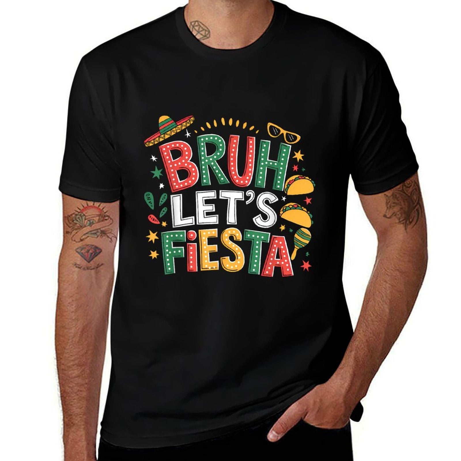 Bruh Lets Fiesta Cinco De Mayo Mexican Party Men Women Kids  Affordable Price T-Shirt