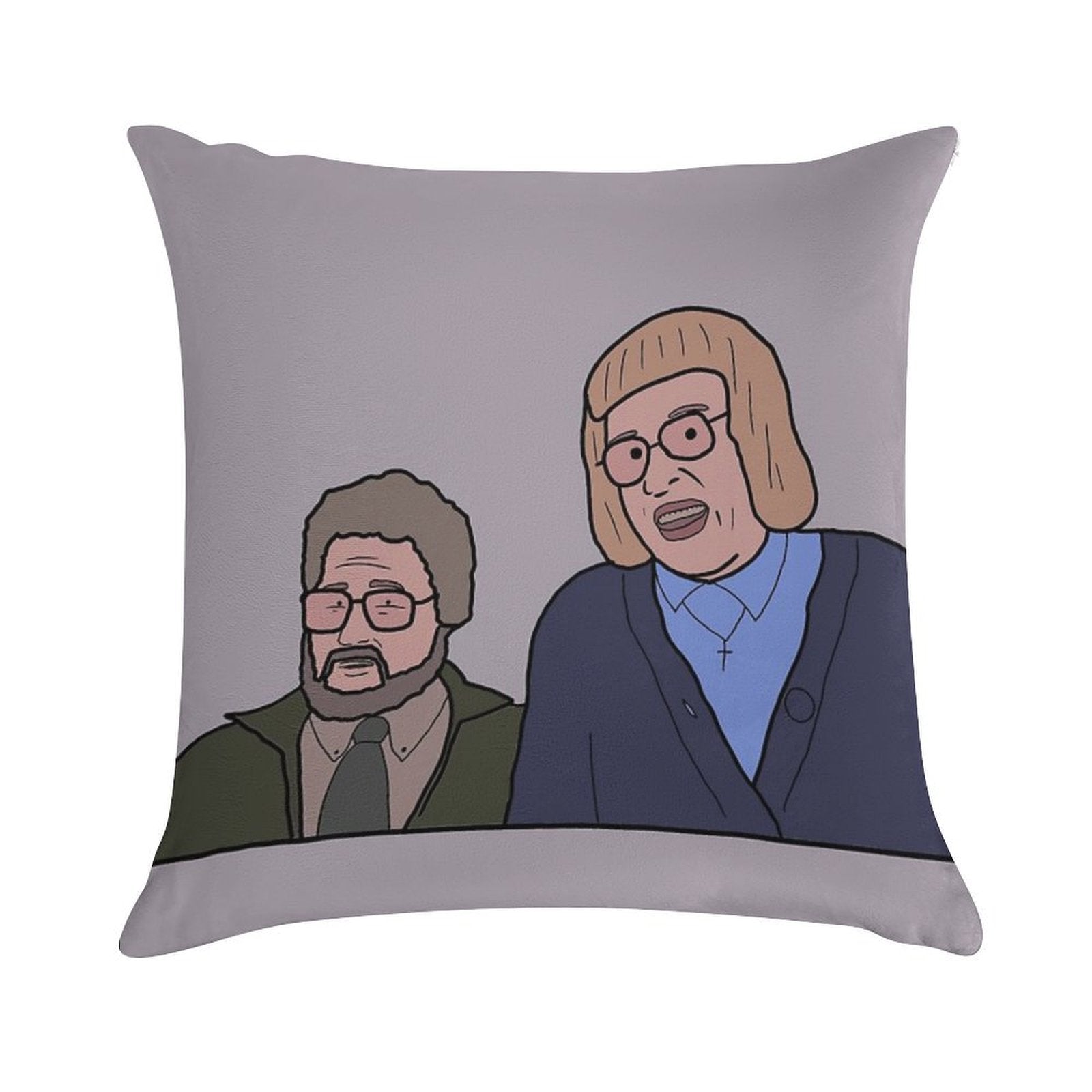 Holiday From Hell Come Fly With Me Judith And Peter Soft Decorative Cover Throw Pillow