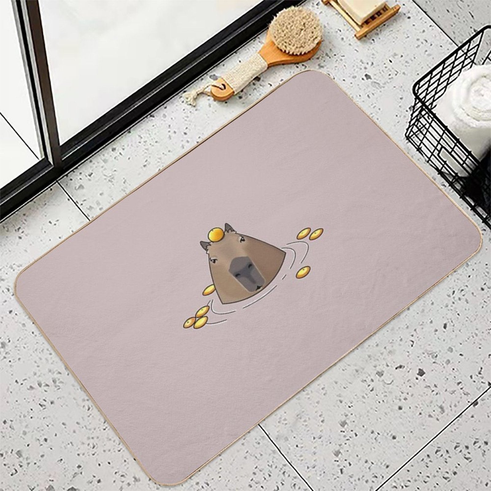 Capybara  Non-Slip Bath Mat